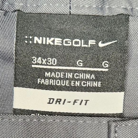 Nike Dri Fit Men's Gray Golf Pants 34x30 - Picture 3 of 3